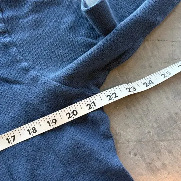 Vintage Y2k New York City Thermal Navy Pink Embroidered Knit Longsleeve XL - Picture 4 of 5